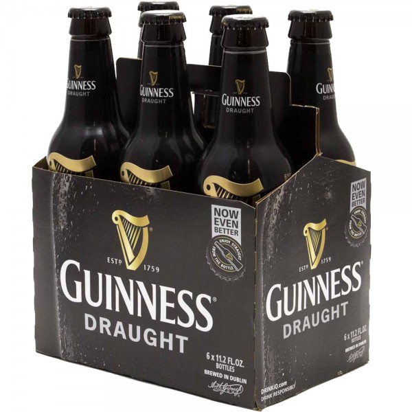 Guinness draught birra irlandese, bottiglia - pacco da 24 x 330 ml